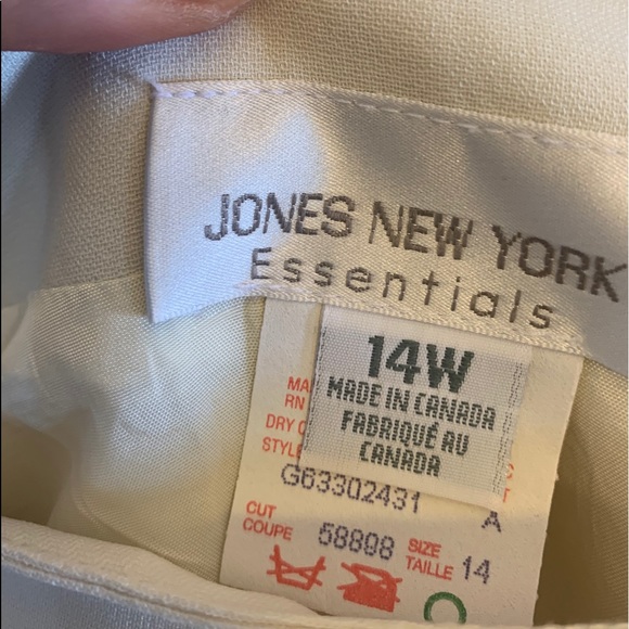 Ivory dress skirt size 14w - Picture 2 of 3